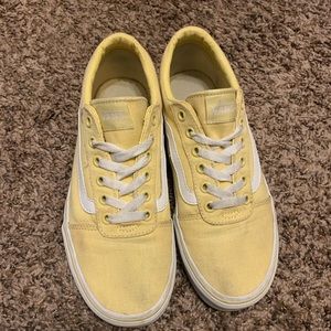 Pastel yellow vans